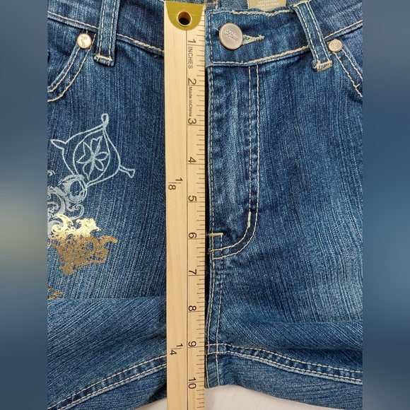 Paco Jeans Pants Womens Size 11 Denim 452 Ring Spun DK Stone Capri NWT $39.99 - Picture 4 of 11
